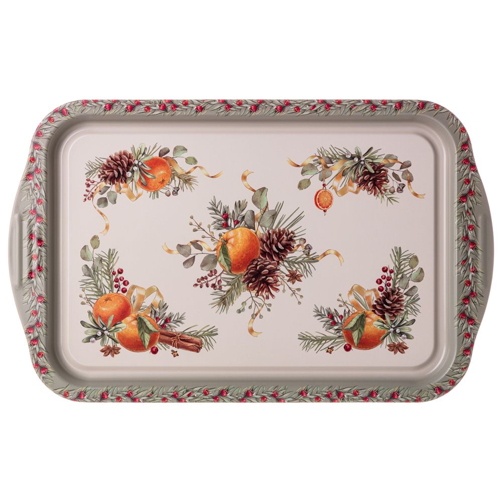 ПОДНОС СЕРВИРОВОЧНЫЙ AGNESS "МАНДАРИН" ПРЯМОУГОЛЬНЫЙ 40*25*2 СМ