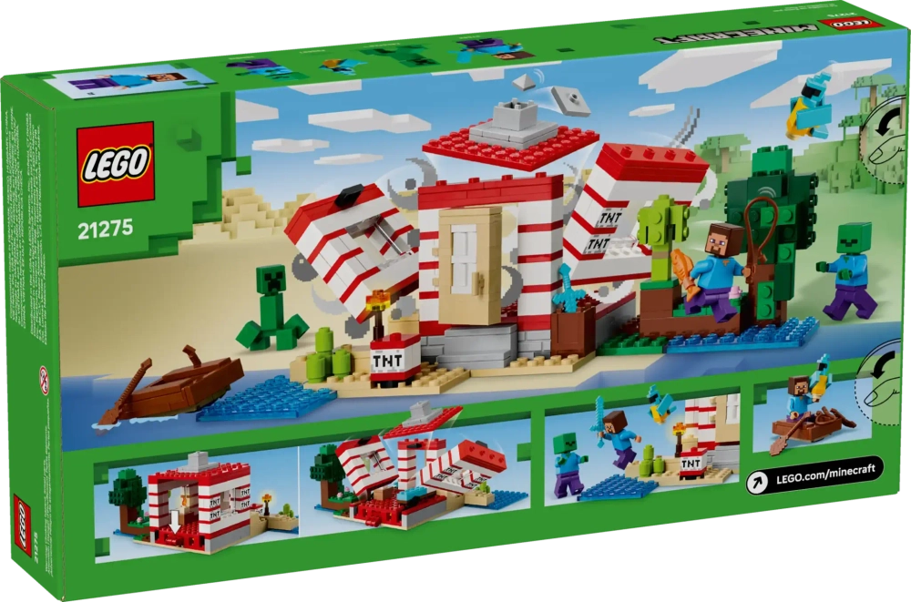 Конструктор LEGO Minecraft 21275 Дом в джунглях TNT
