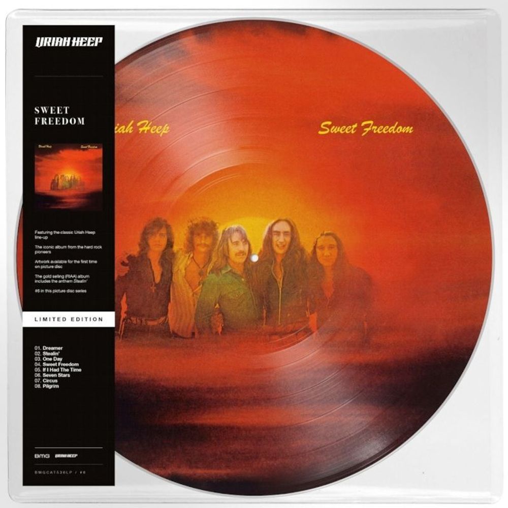 Uriah Heep. Sweet Freedom (Limited Picture LP) Новая запечатанная виниловая пластинка