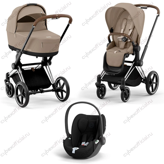 Детская коляска Cybex Priam IV 3 в 1 Cozy Beige