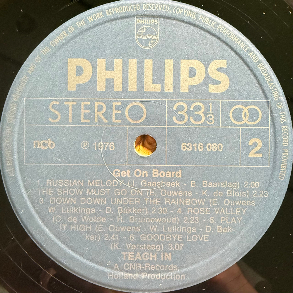 Teach-In ‎– Get On Board (Норвегия 1976г.)
