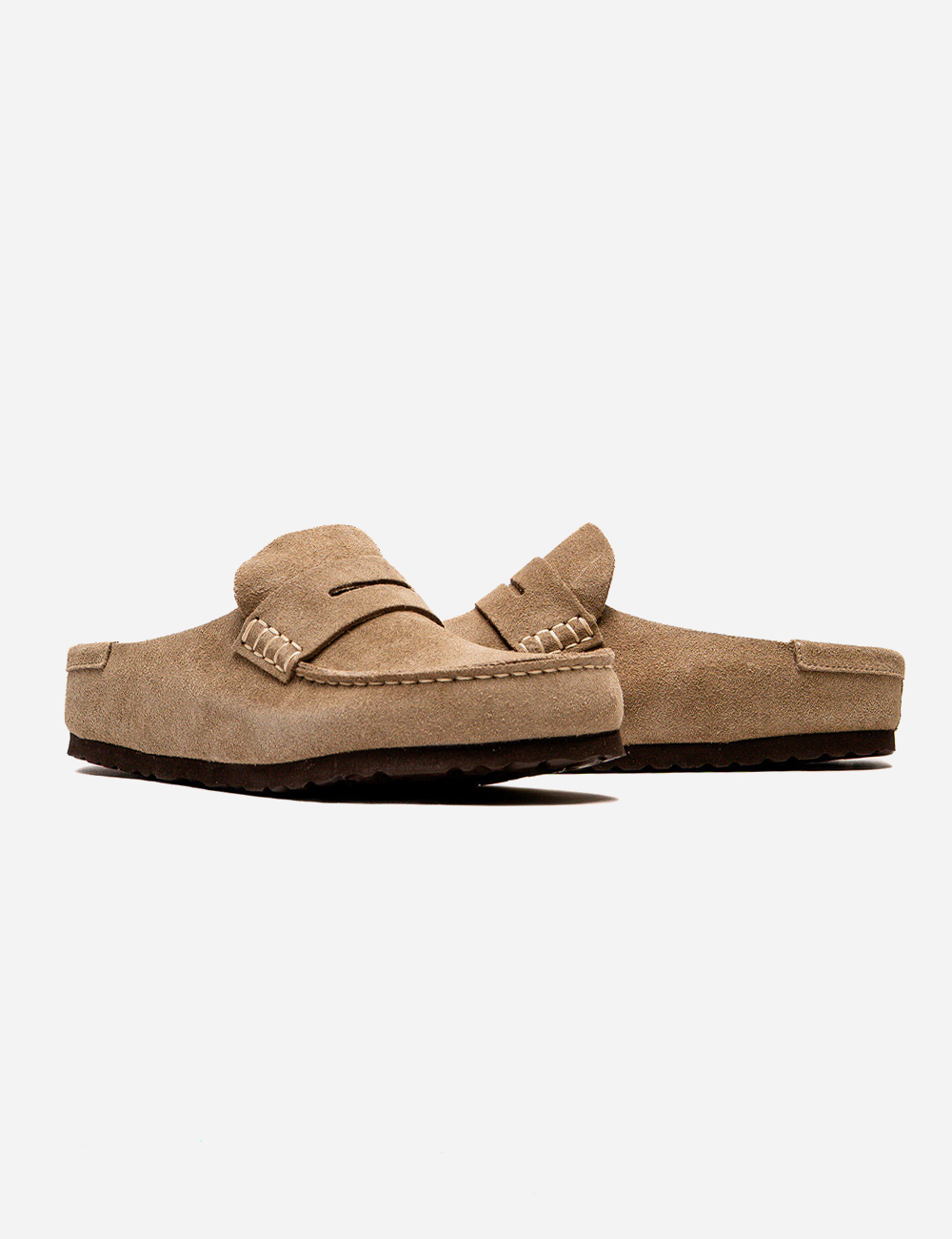 Birkenstock Naples Wrapped Suede "Taupe"