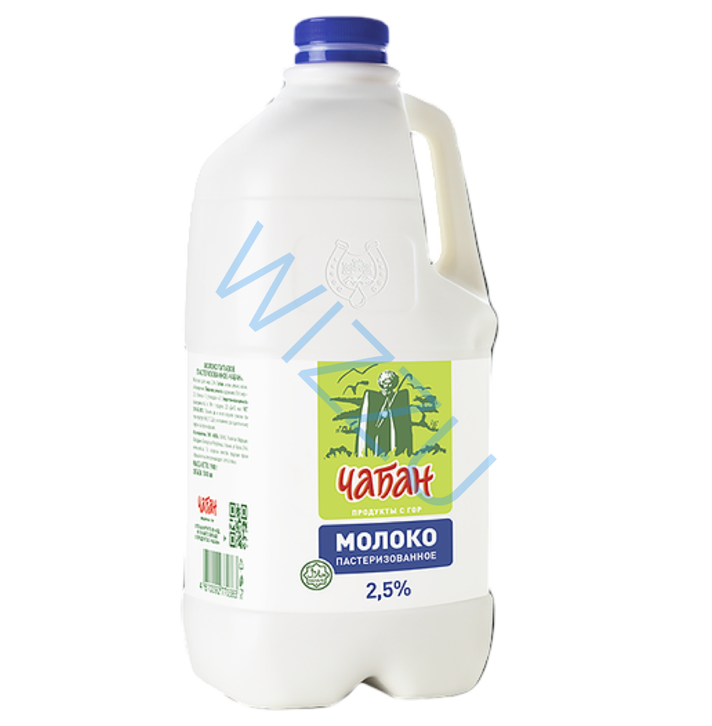 Молоко Чабан пастер 2.5% пл/бут 1900г