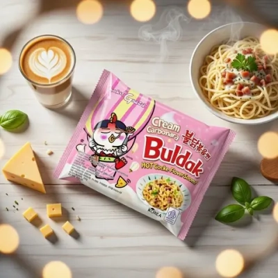 Рамен Buldak HOT CHICKEN RAMEN-CREAMY CARBONARA