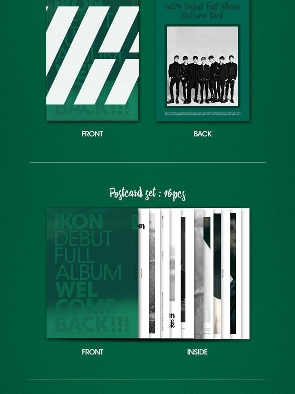 Альбом iKON - WELCOME BACK Debut Full Album 2 Version SET