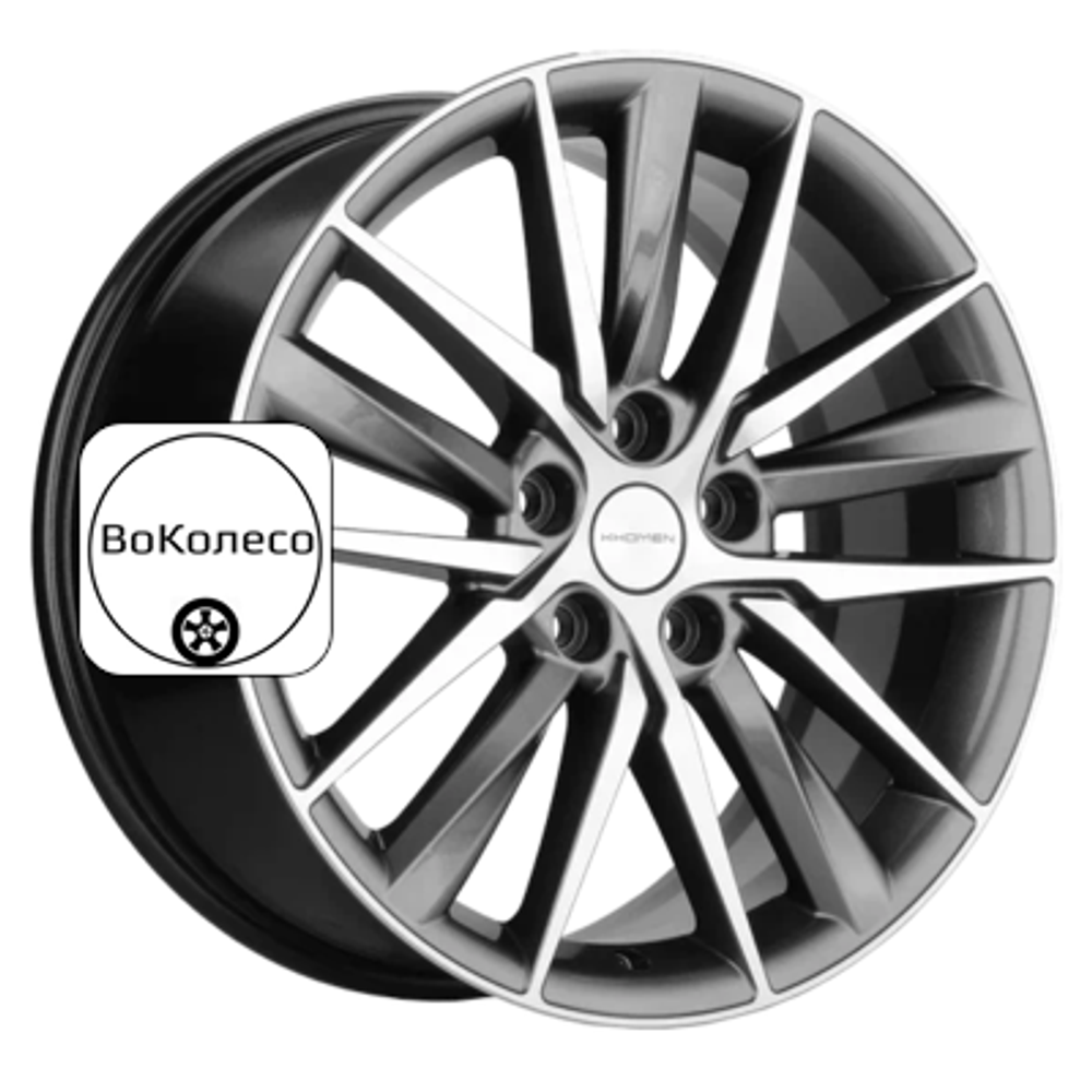 8x18/5x112 ET39 D66,6 KHW1807 (A6/Q5) Gray-FP Khomen Wheels