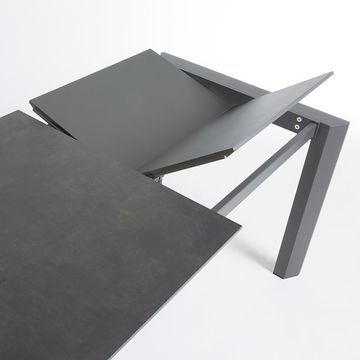 Стол Atta 140 (200) x90 антрацит керамика Испания