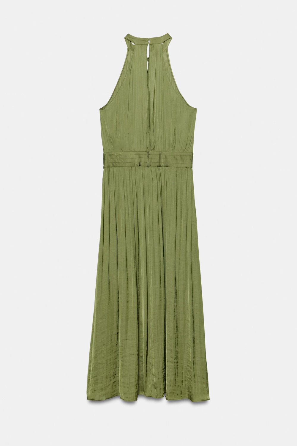 ДЛИННОЕ ПЛАТЬЕ ХАЛТЕР С ДЕКОРОМ КЛЕВАНТ — ZARA