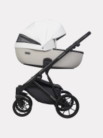 Коляска 2 в 1 Riko Basic Montana Ecco цвет 32 White-Light Silver (белый-св.серый)