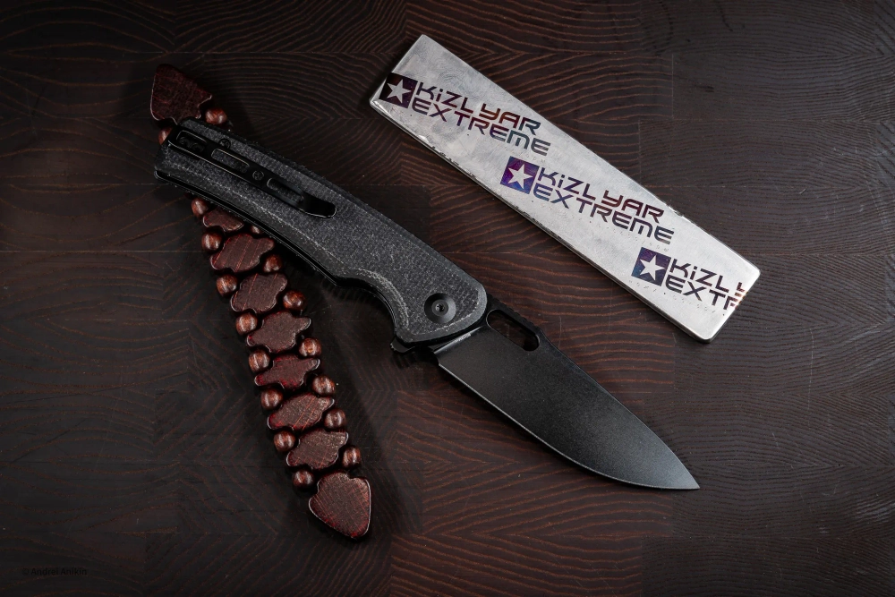 Нож SENCUT Vesperon сталь 9Cr18MoV рукоять Black Canvas Micarta