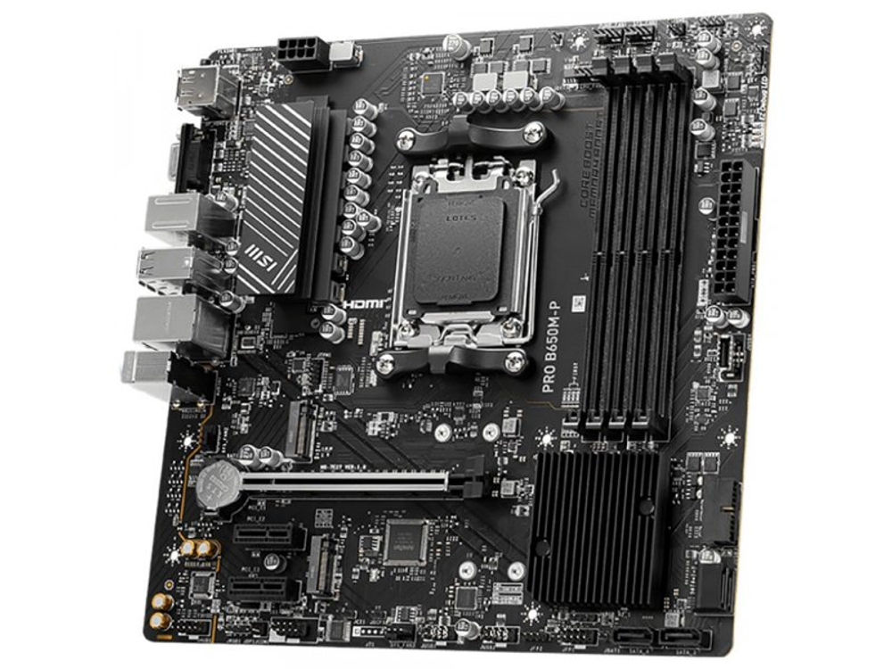 Материнская плата MSI Pro B650M-P, Socket AM5, AMD B650, mATX, RTL