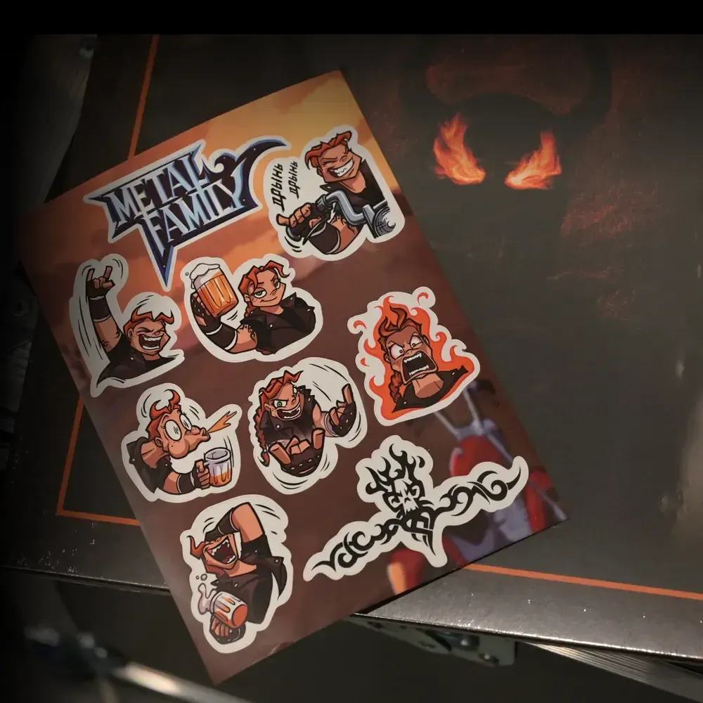 Стикерпак Metal Family. Виктория Стикерпак Metal Family. Виктория