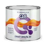 ГРУНТ- ЭМАЛЬ ПО РЖАВЧИНЕ "FORMULA Q8" матовая,  ГОЛУБАЯ  1,9 КГ (1/6), 52025