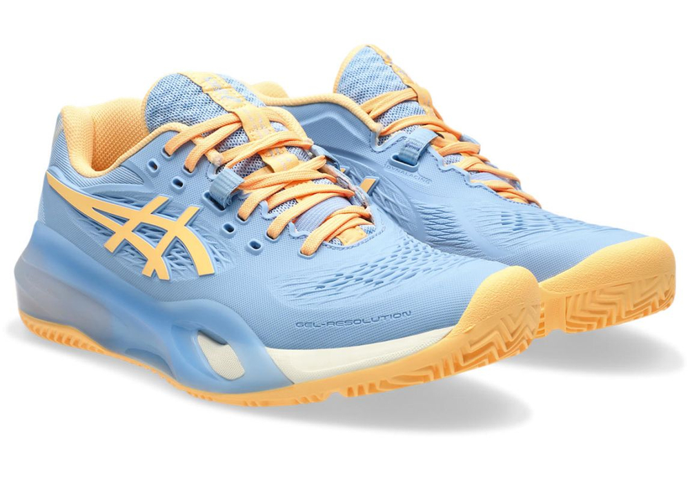 Женские кроссовки для падела Asics Gel-Resolution X Padel — stone wash/orange glow