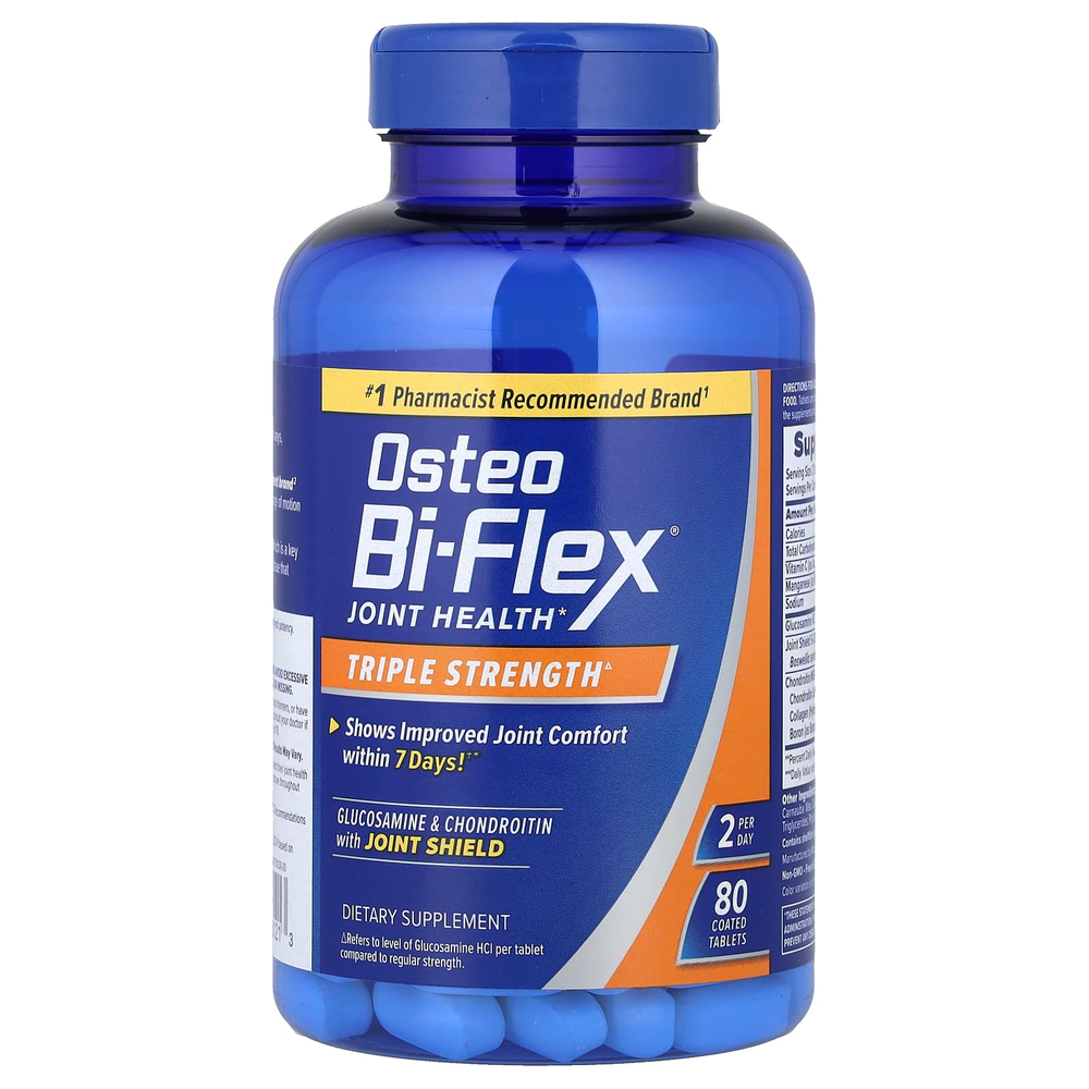 Osteo Bi-Flex, Joint Health, тройная сила, 80 таблеток, покрытых оболочкой