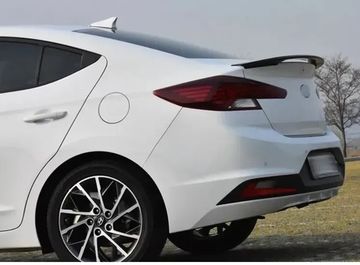 Спойлер для Hyundai Elantra AD6 2018-2020 чёрный глянец