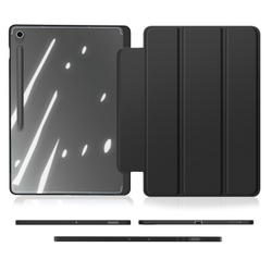 Чехол книжка черного цвета от Dux Ducis для Samsung Galaxy Tab S10 FE Plus, серия Toby Series Case, с функцией пробуждения и сна