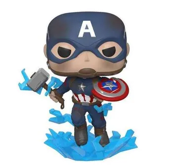 Фигурка Funko POP! Bobble Marvel Avengers Endgame Captain America w/Broken Shield&Mjolnir (573)4513