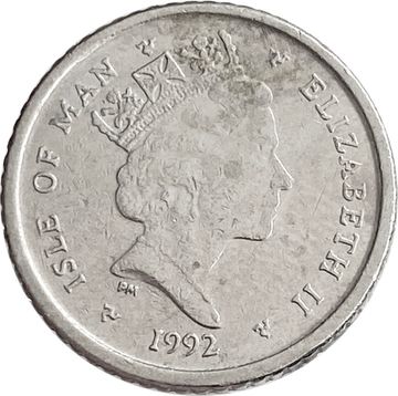 5 пенсов 1992 Остров Мэн