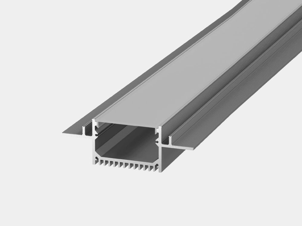 Встраиваемый в гипсокартон алюминиевый профиль Design LED без видимой рамки LG49, 2500 мм, анодированный, LG49-R Встраиваемый в гипсокартон алюминиевый профиль Design LED без видимой рамки LG49, 2500 мм, анодированный, LG49-R