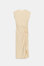 ПЛАТЬЕ МИДИ С ВОЛАНАМИ — ZW COLLECTION — ZARA