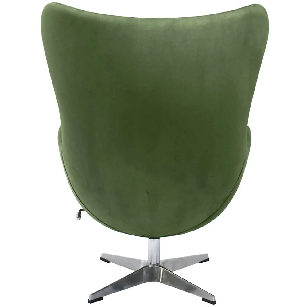 Кресло Bradex Home EGG STYLE CHAIR зеленый, искусственная замша