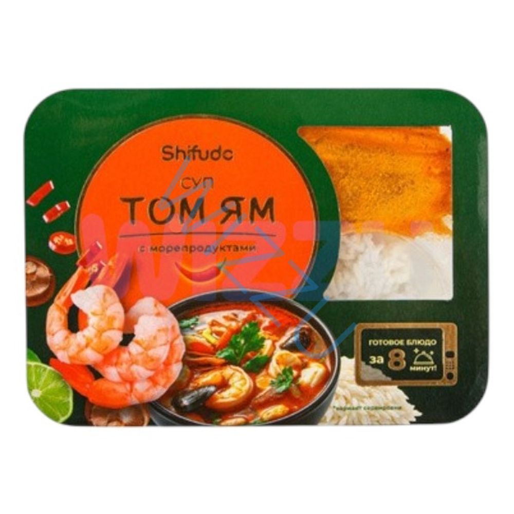 Суп Том ям с морепродуктами острый, 400 г