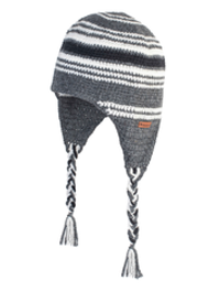 Шапка вязаная для бани Woodson Viking, серая, 2 косички
