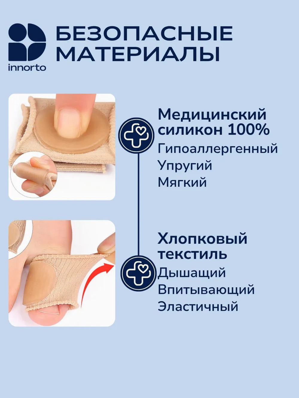 Защитные напальчники для ног от мозолей
