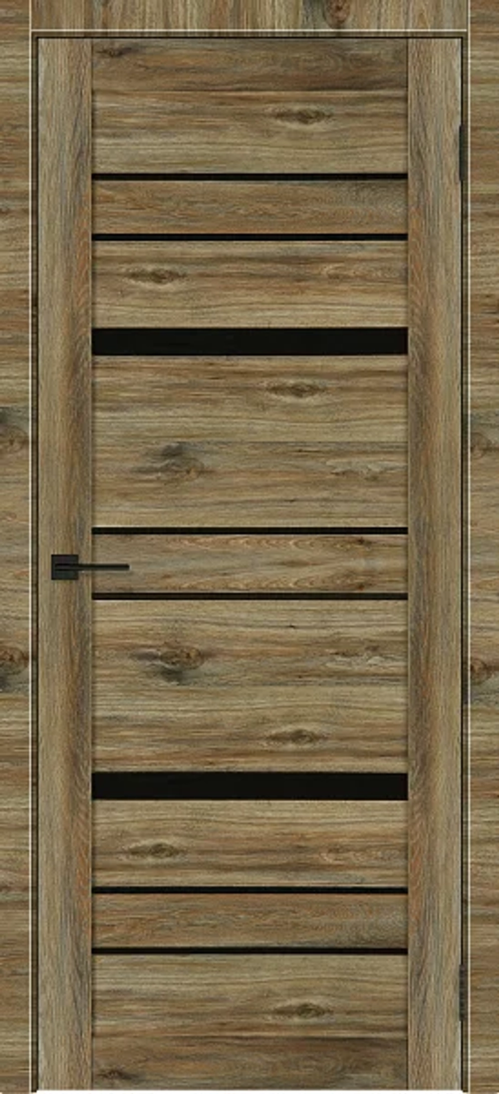 Т-3 — Лофт темный, 2000х800, Частично остекленная (ДЧ)