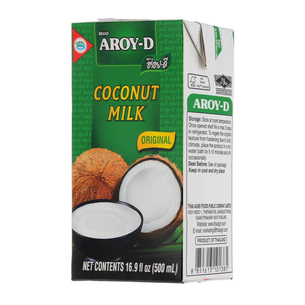 Кокосовое молоко AROY-D 17-19%, 500 мл