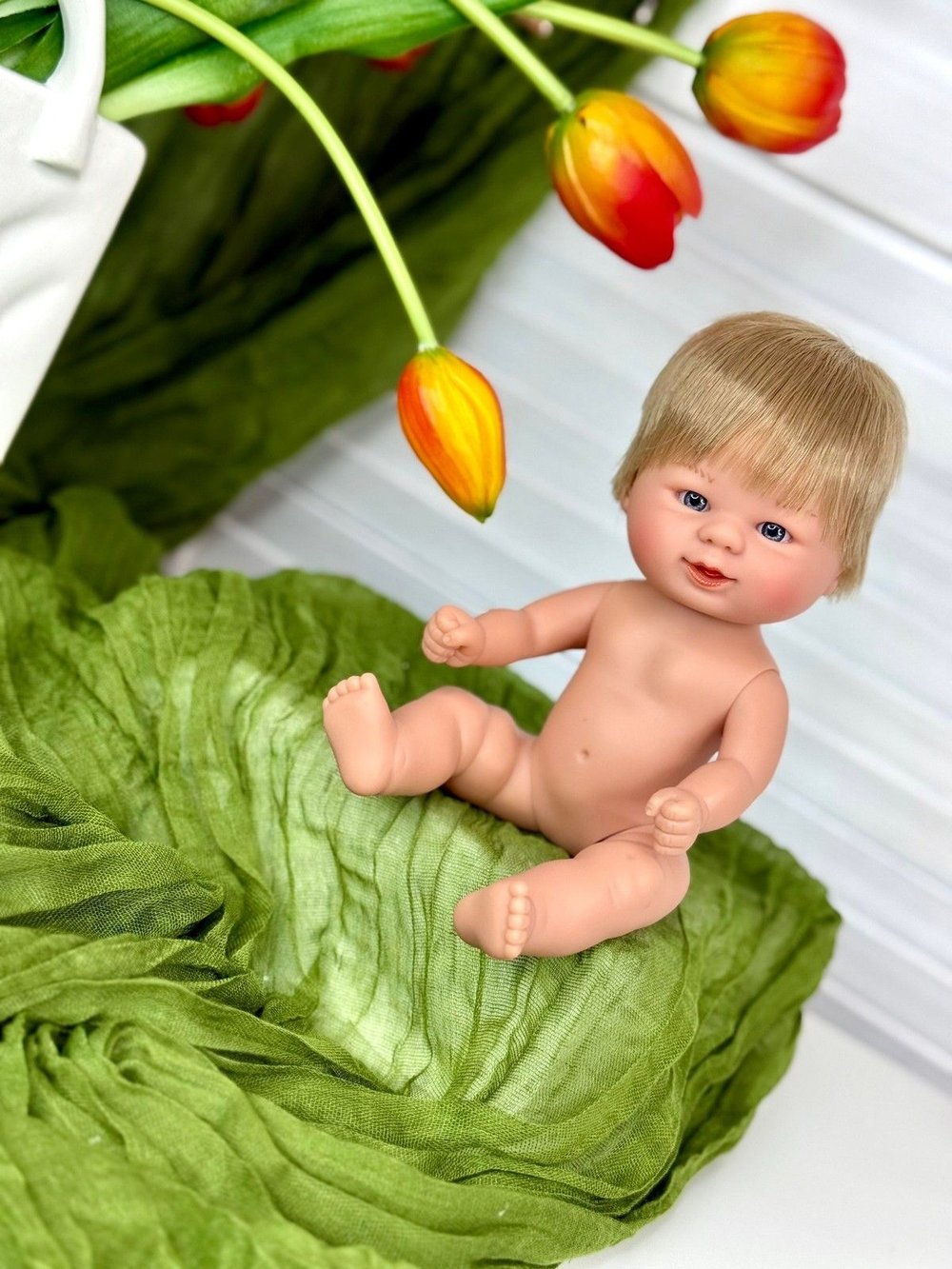 Кукла пупс для девочки виниловый 21см Бебетин (012824)