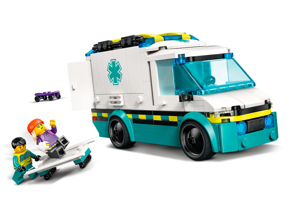 Конструктор Лего Сити Скорая помощь | LEGO City Ambulance 60451 — набор для детей 184 деталей (5+)