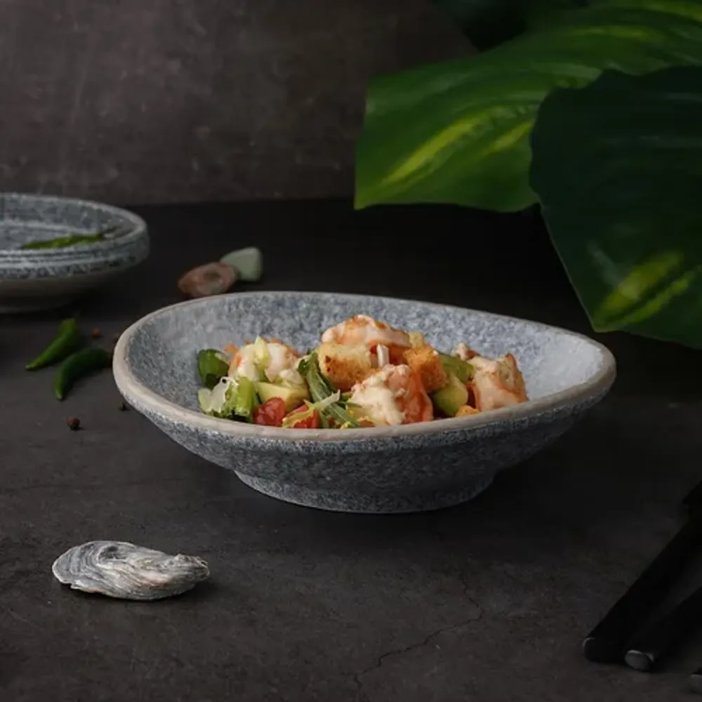 Салатник 450 мл 19,5*17,5 см h5/4,3 см Side Up Stone Untouched Taiga P.L. Proff Cuisine [6]