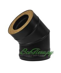 Сендвич-колено Везувий BLACK 45 2 секции д.115х200