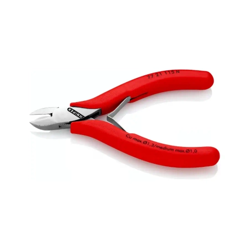 Кусачки боковые для электроники 115 мм N Knipex 77 21 115 N