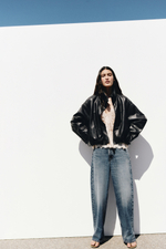 Куртка оверсайз с низом-баллон — воротник-труба - H&M