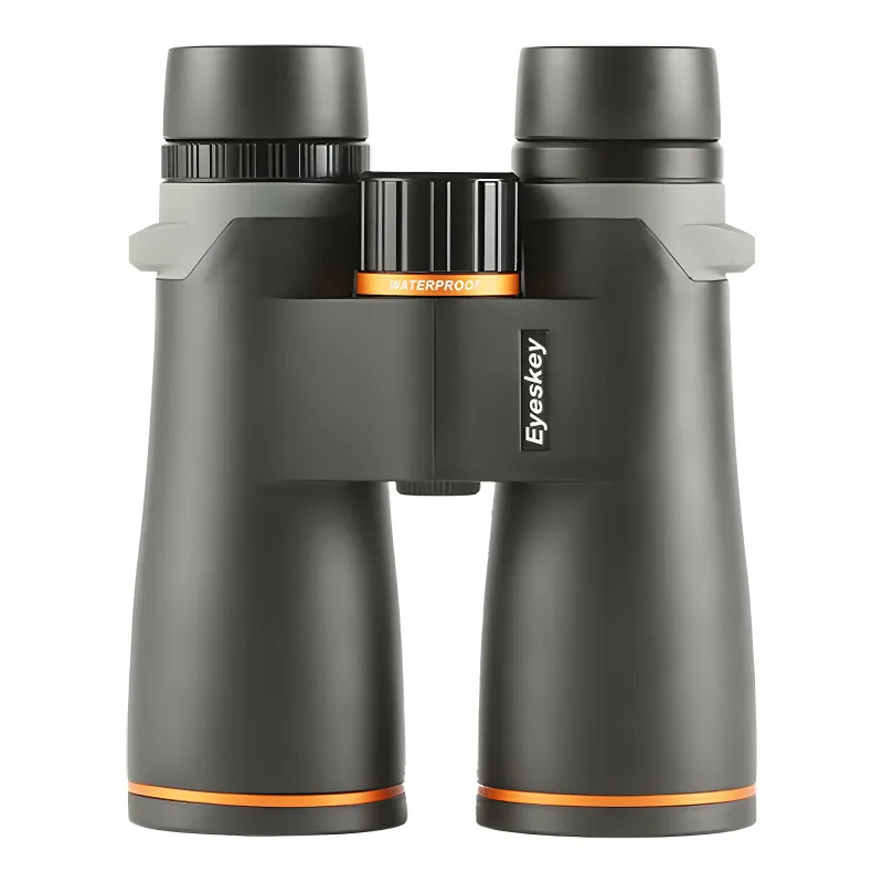 Бинокль Eyeskey Lake - 10x42 с видом спереди, надпись waterproof