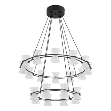 Подвесная люстра 70W 3000K 8341/70L черный/прозрачный VINORA Lumion