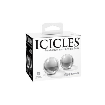 Стеклянные вагинальные шарики среднего размера Glass Ben-Wa Balls Medium (Цвет: прозрачный)