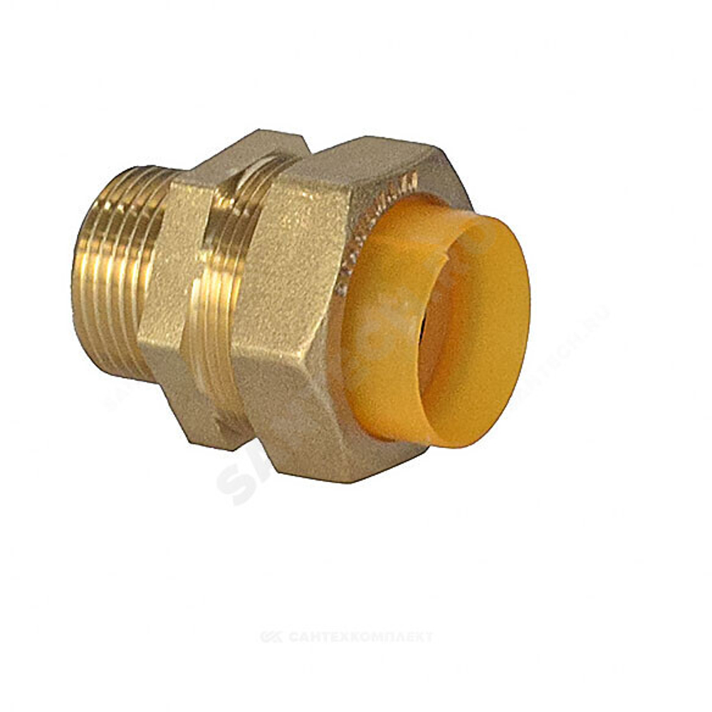 Муфта латунь 20Aх3/4" обжим/НР для газоснабжения STAHLMANN SSMG2003/4BGZ