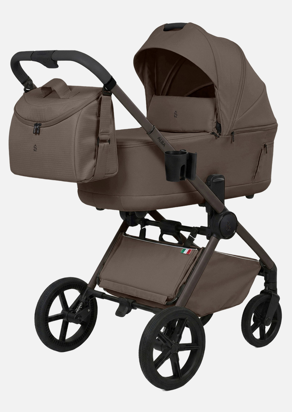 Sweet Baby Коляска 2 в 1 SBL Alba 2.0 Dark Beige
