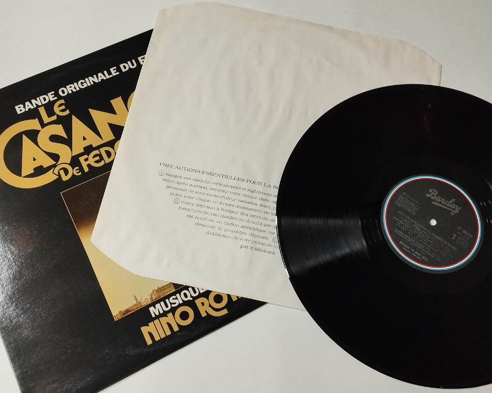 Винтажная виниловая пластинка LP Nino Rota (Bande Du Film) Le Casanova De Federico Fellini Казанова Федерико Феллини (France 1980)