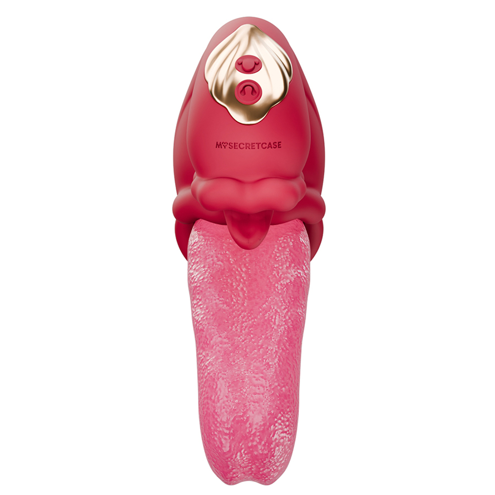 Вибратор-язык с вакуумной стимуляцией клитора Secwell MeDusa Double Stimulation Vibrator Movement & Vibration, Enticing Your Clitoris and G-Spot SW110254