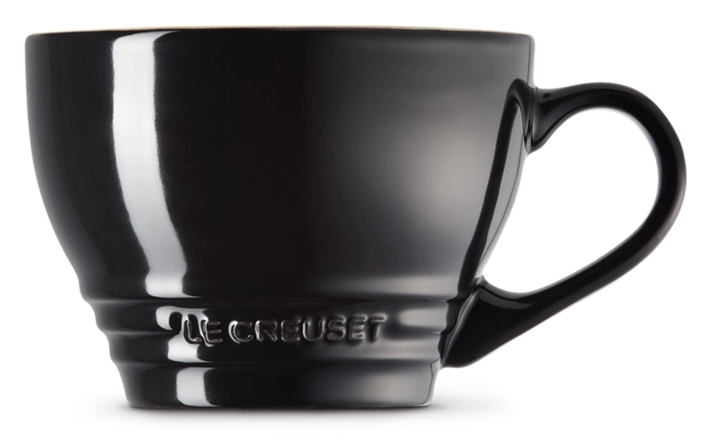 Le Creuset Кружка 400 мл для капучино черная 70304401400002