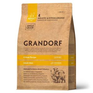 Сухой корм Grandorf DOG 4 Meat PROBIOTIC MINI для взрослых собак мелких пород, 4 мяса с пробиотиками
