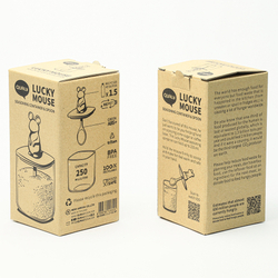 Банка для сыпучих продуктов lucky mouse seasoning с ложкой, 250 мл