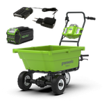 Аккумуляторная самоходная садовая тележка Greenwork G40GCK6, 7400007UH, 40v, 106 л, АКБ 8 А·ч и ЗУ