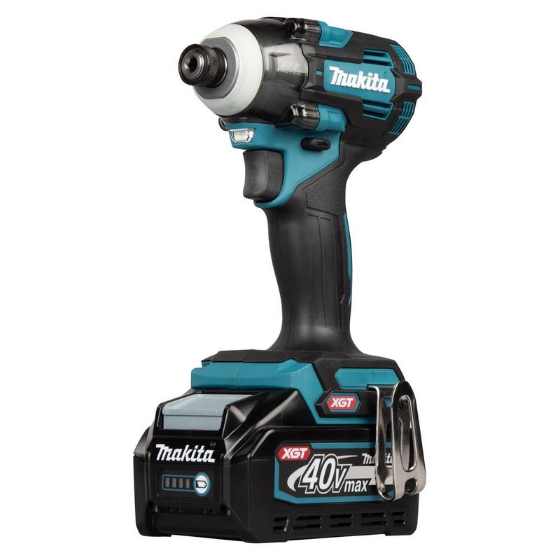 Makita TD004GD201 — аккумуляторный ударный шуруповёрт, 230 Н·м, с 2 АКБ 2,5 А·ч и ЗУ