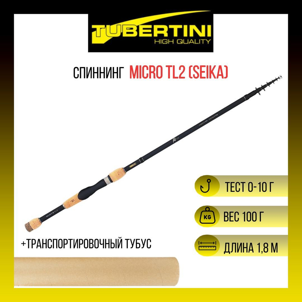 Спиннинг телескопический (Seika) Micro TL2 2,40 5-20 gr